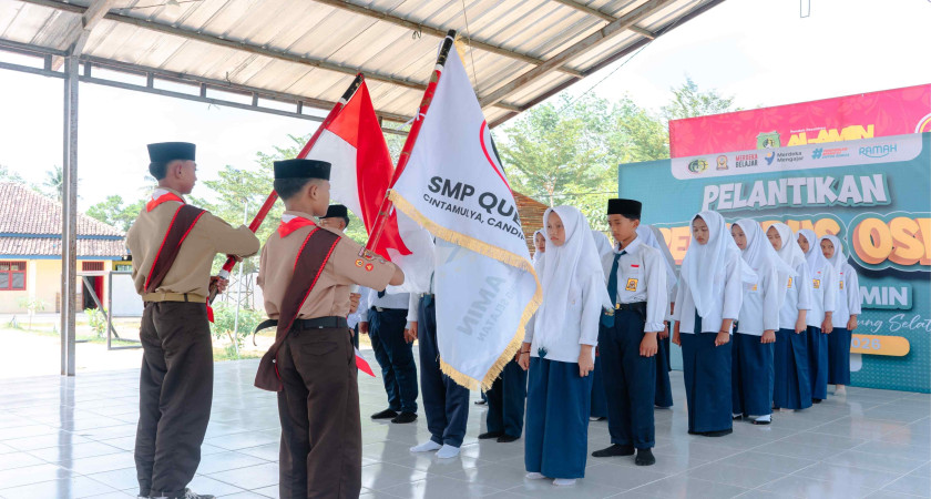 Pemimpin Baru, Semangat Baru! Pengurus OSIS SMP Queen Al Amin 2025-2026 Resmi Dilantik