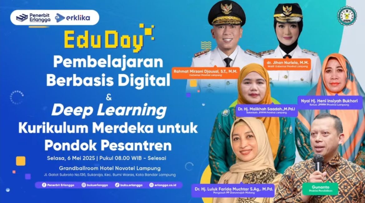 Kepala Satuan Pendidikan Ponpes Istiqomah Al-Amin Cintamulya Hadiri EDU DAY JPPPM x Erlangga di Bandar Lampung
